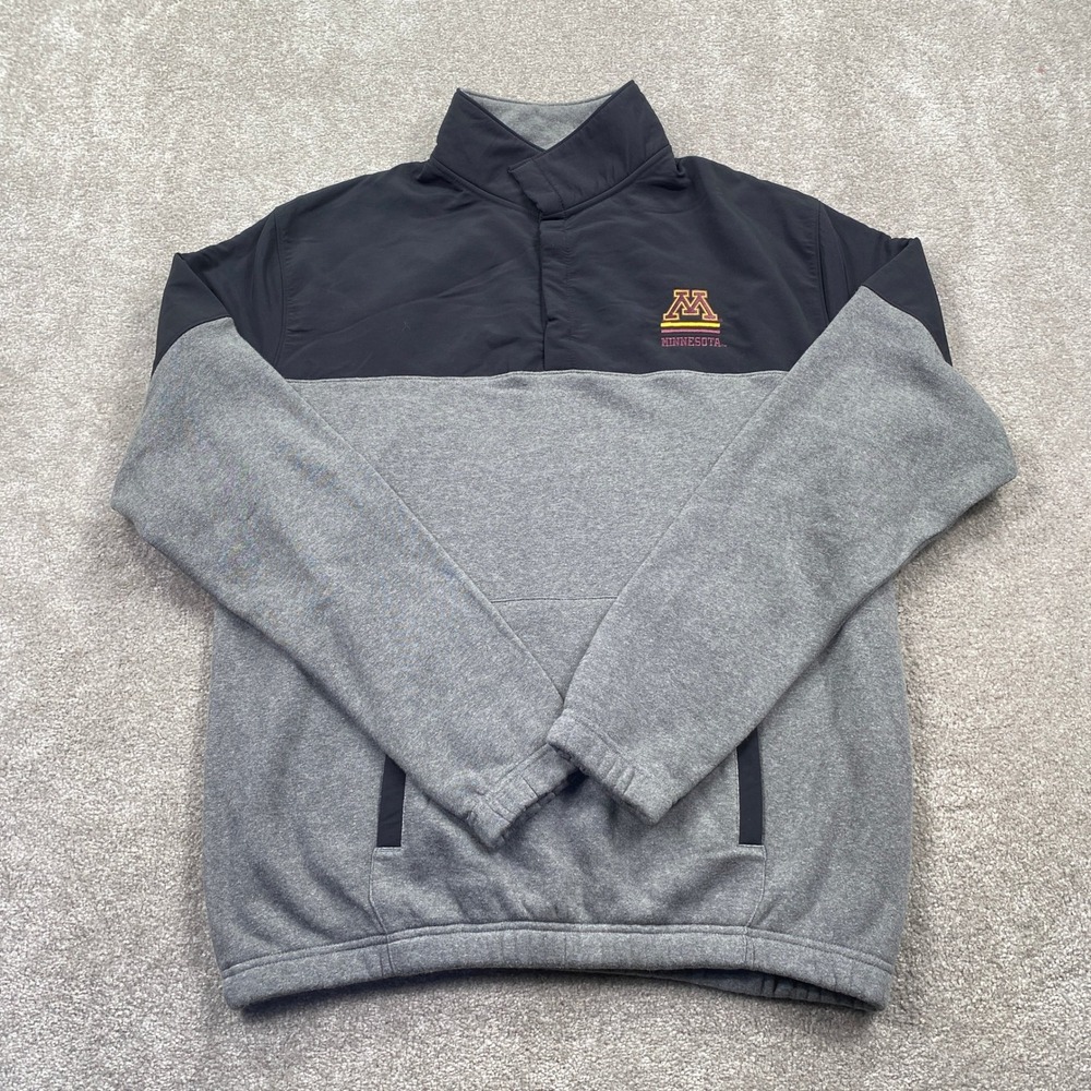 Minnesota Golden Gophers NCAA Big Cotton Gear Pullover Sweatshirt Mens Large